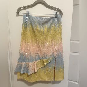 Endless Rose Sequin Skirt L